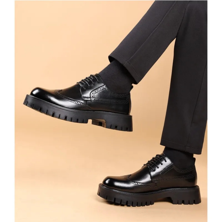 Archer | Men's Brogue Lace-Up Platform Shoes