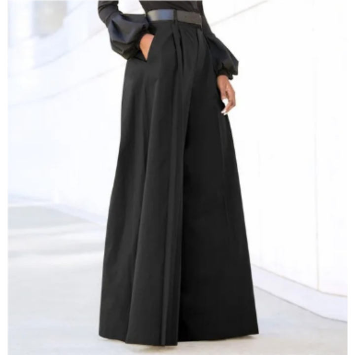 Callum | Women's High-Waist Pleated Wide-Leg Pants