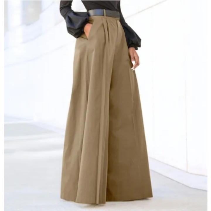 Callum | Women's High-Waist Pleated Wide-Leg Pants