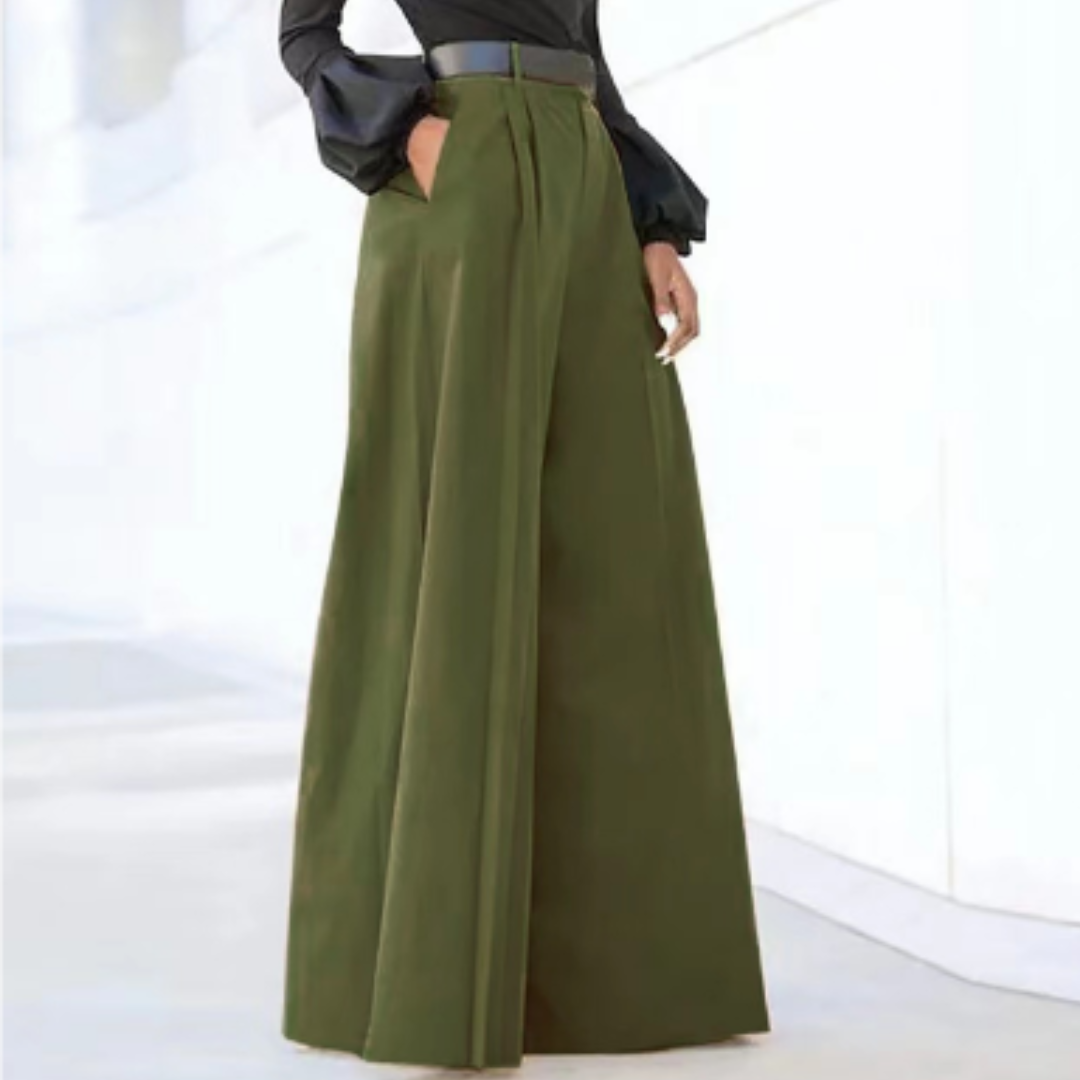 Callum | Women's High-Waist Pleated Wide-Leg Pants