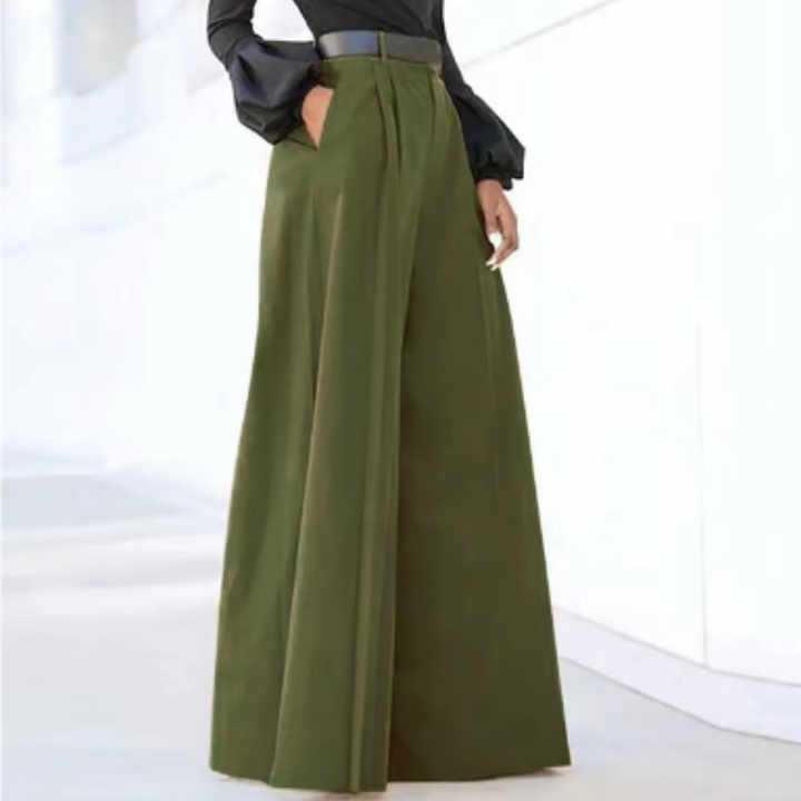 Callum | Women's High-Waist Pleated Wide-Leg Pants