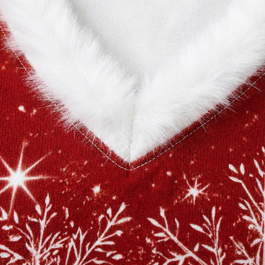 Cara | Women's Long Sleeve V-Neck Christmas Top