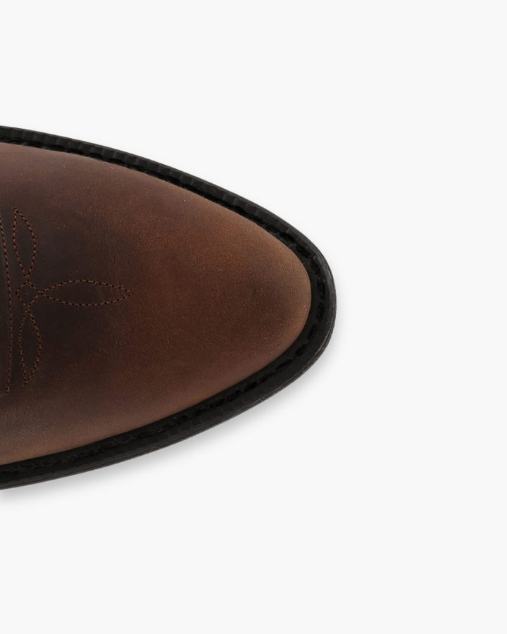 Charlotte | Women's Cowgirl Boots With Embroidered Detail And Stacked Heel | Western