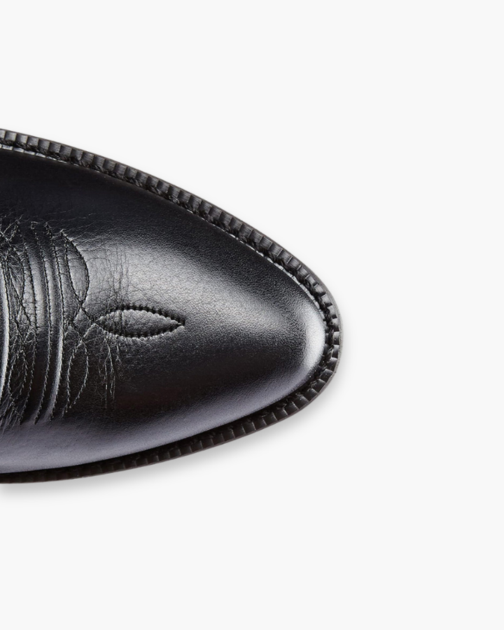 Charlotte | Women's Cowgirl Boots With Embroidered Detail And Stacked Heel | Western