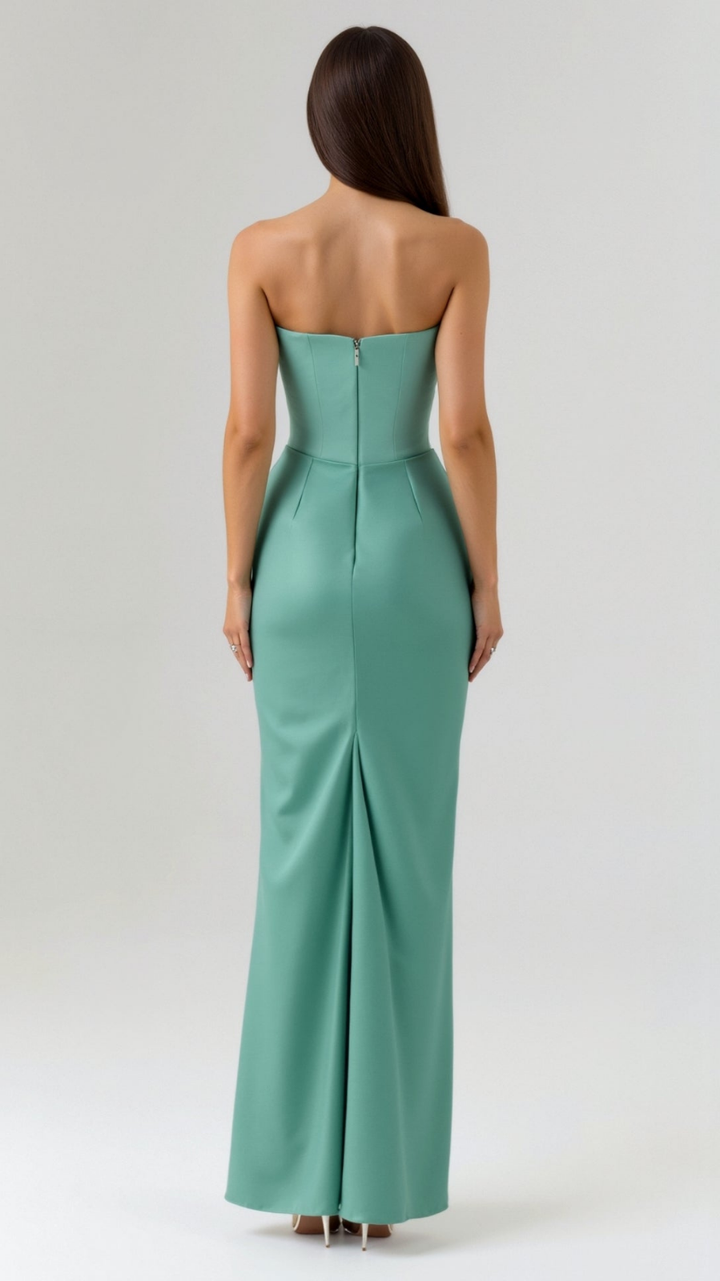 Charlotte | Women's Wedding Guest Dresses With Corset Bodice And Draped Waist | Sophisticated