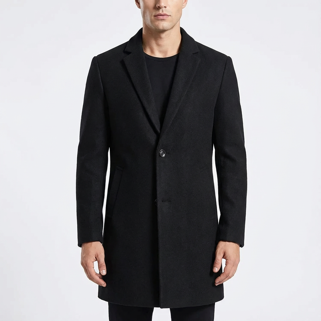 Dean | Men's Mid-Length Single-Breasted Overcoat