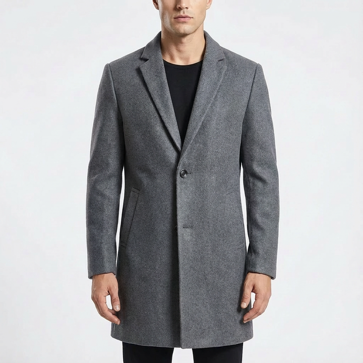 Dean | Men's Mid-Length Single-Breasted Overcoat