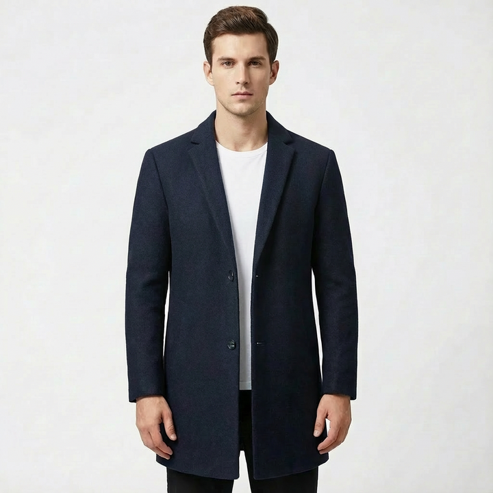 Dean | Men's Mid-Length Single-Breasted Overcoat