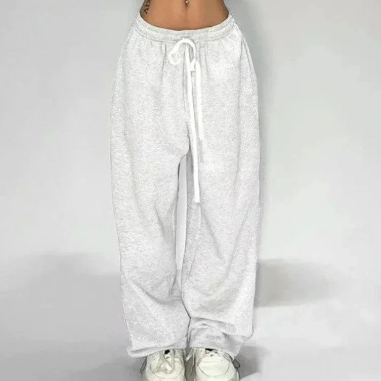 Harper | Women's Jogging Pants With Drawstring Waist And Wide-Leg Fit | Oversized