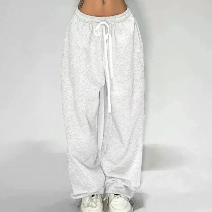 Harper | Women's Jogging Pants With Drawstring Waist And Wide-Leg Fit | Oversized