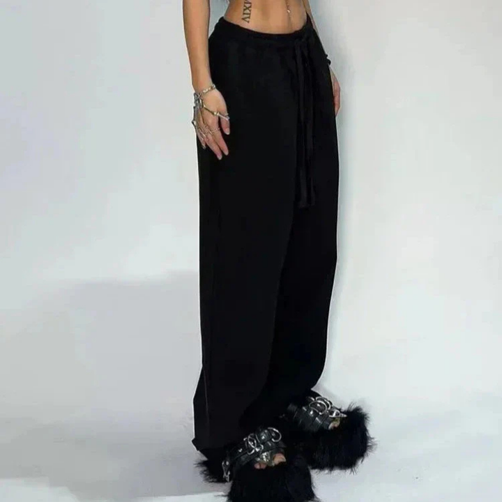 Harper | Women's Jogging Pants With Drawstring Waist And Wide-Leg Fit | Oversized