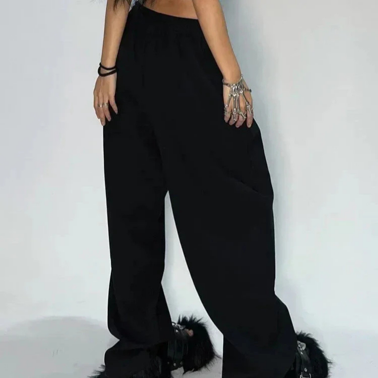 Harper | Women's Jogging Pants With Drawstring Waist And Wide-Leg Fit | Oversized