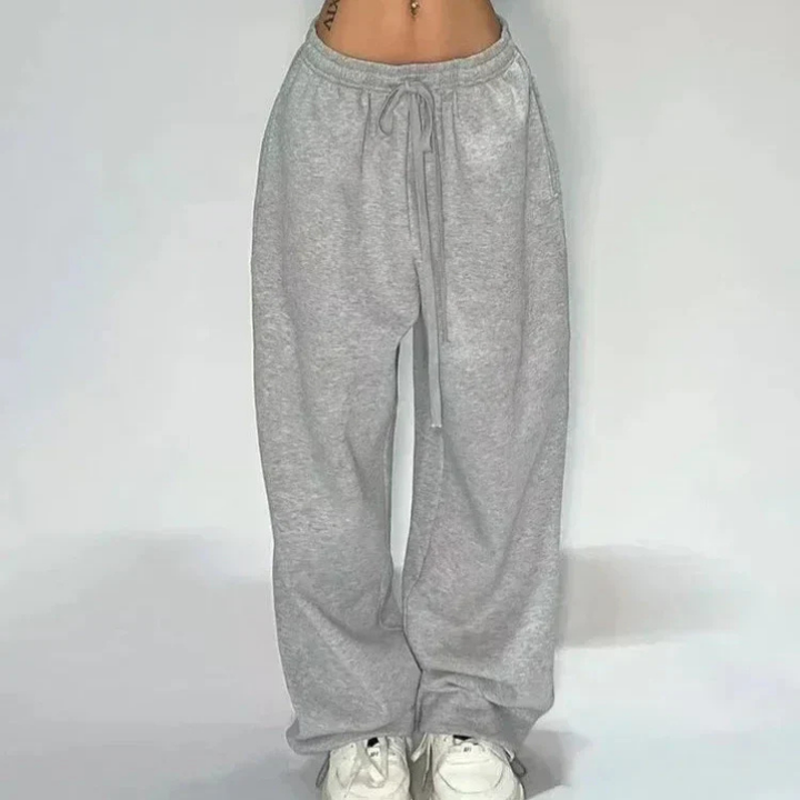 Harper | Women's Jogging Pants With Drawstring Waist And Wide-Leg Fit | Oversized