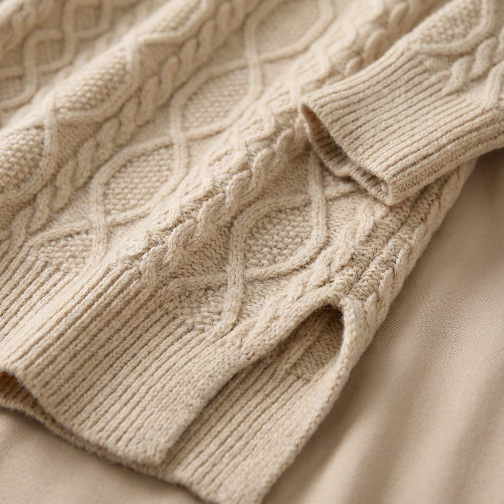 Jocelyn | Women's Turtleneck Cable Knit Sweater Dress