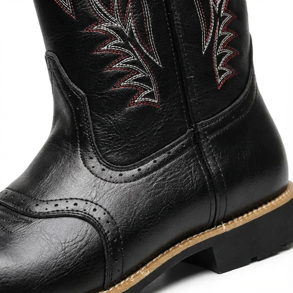 Jordan | Men's Embroidered Mid-Calf Cowboy Boots