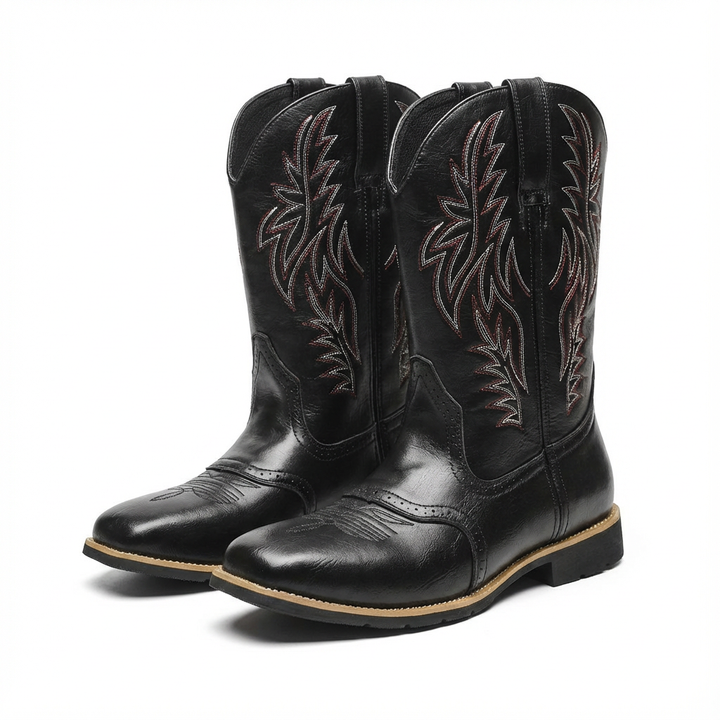 Jordan | Men's Embroidered Mid-Calf Cowboy Boots