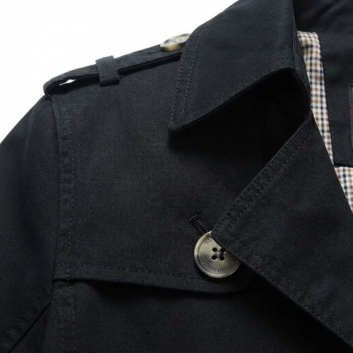 Jordan | Men's Mid-Length Button Front Trench Coat