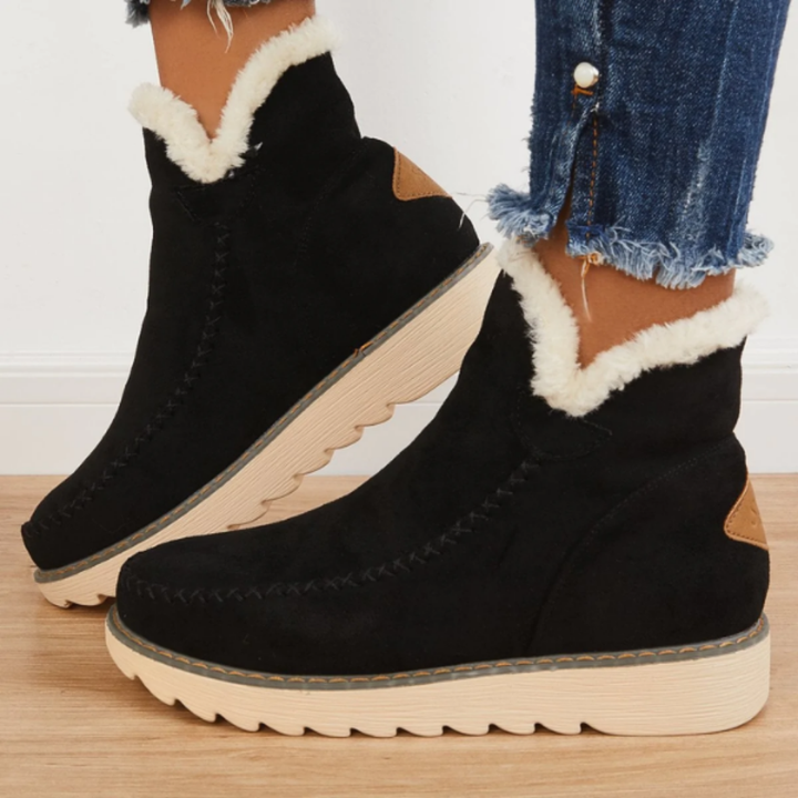 Kira | Women's Cozy Slip-On Ankle Boots