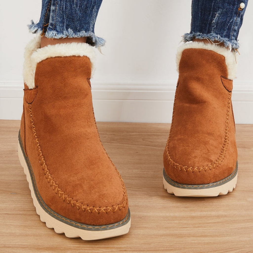 Kira | Women's Cozy Slip-On Ankle Boots