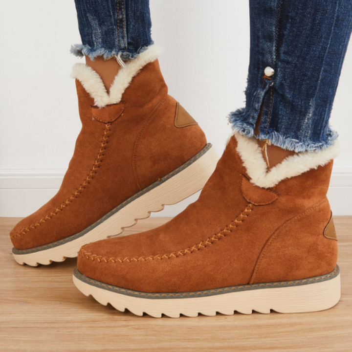 Kira | Women's Cozy Slip-On Ankle Boots