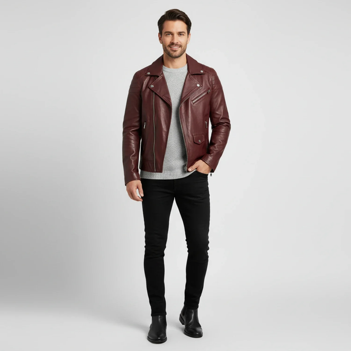 Knox | Men's Classic Biker Jacket
