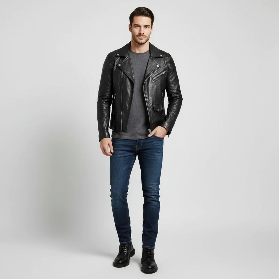 Knox | Men's Classic Biker Jacket