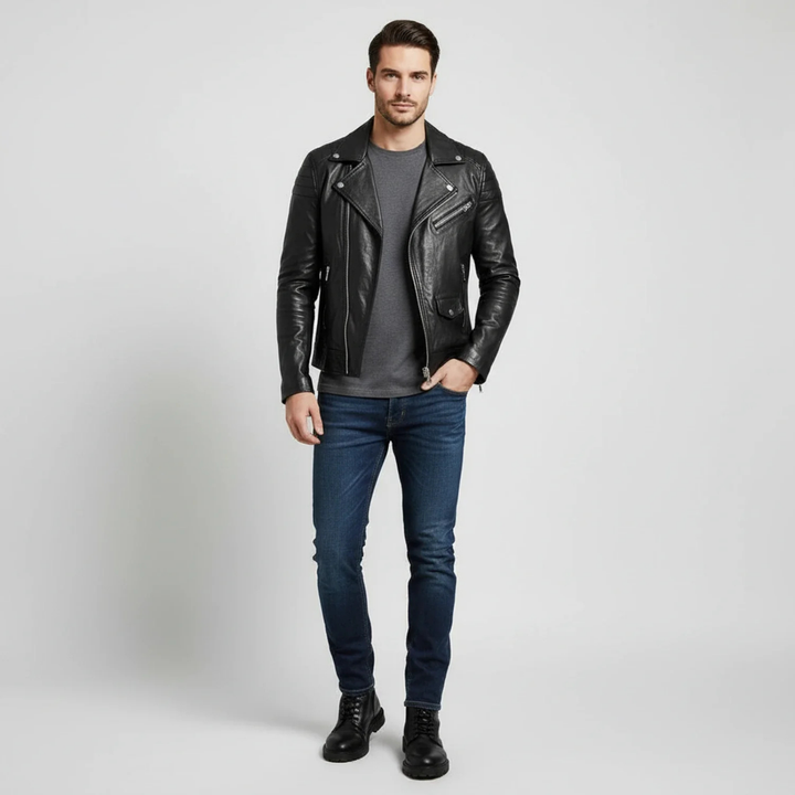 Knox | Men's Classic Biker Jacket