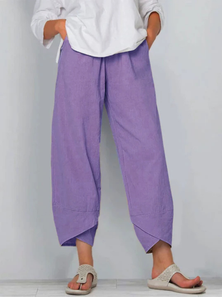 Maren | Women's Casual Wide-Leg Cropped Pants