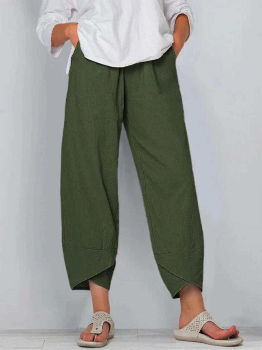 Maren | Women's Casual Wide-Leg Cropped Pants