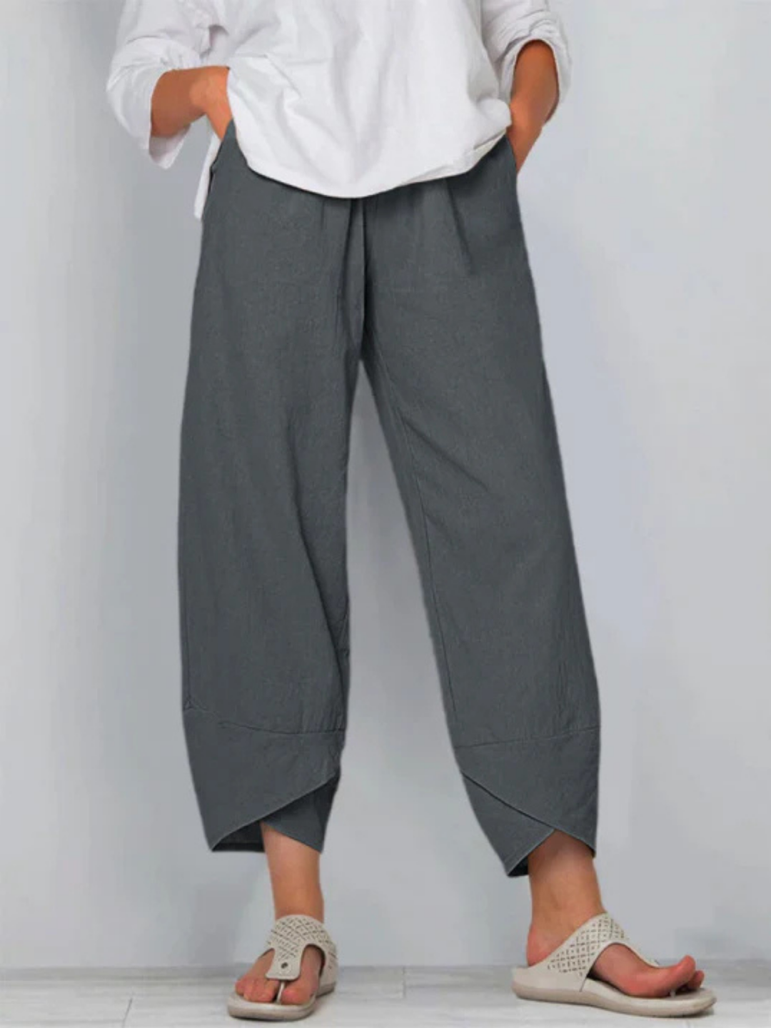 Maren | Women's Casual Wide-Leg Cropped Pants
