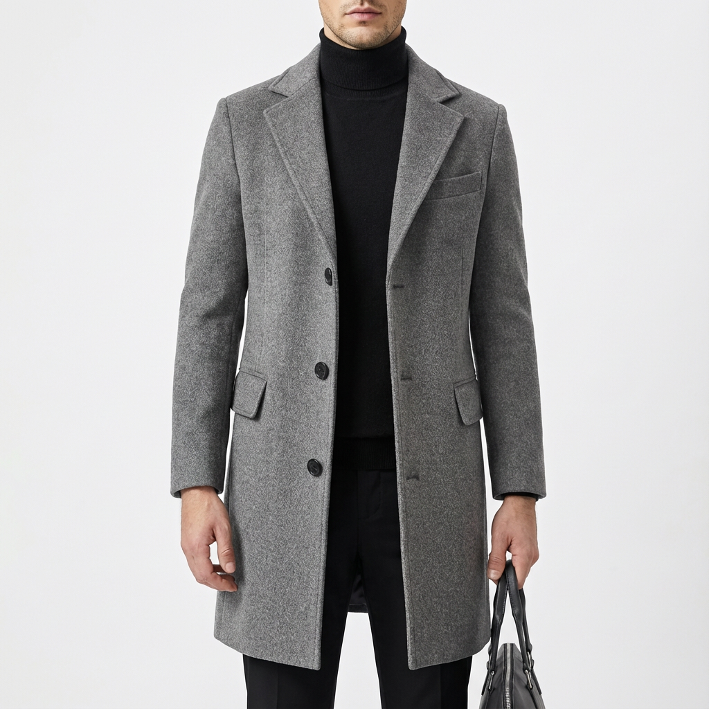 Morris | Men's Mid-Length Notch Lapel Overcoat