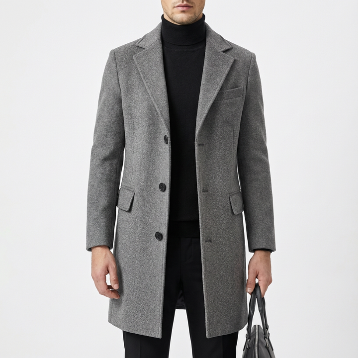 Morris | Men's Mid-Length Notch Lapel Overcoat
