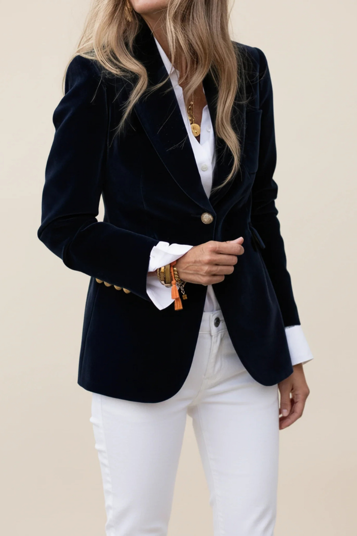 Scarlett | Women's Chic Single-Button Fitted Blazer