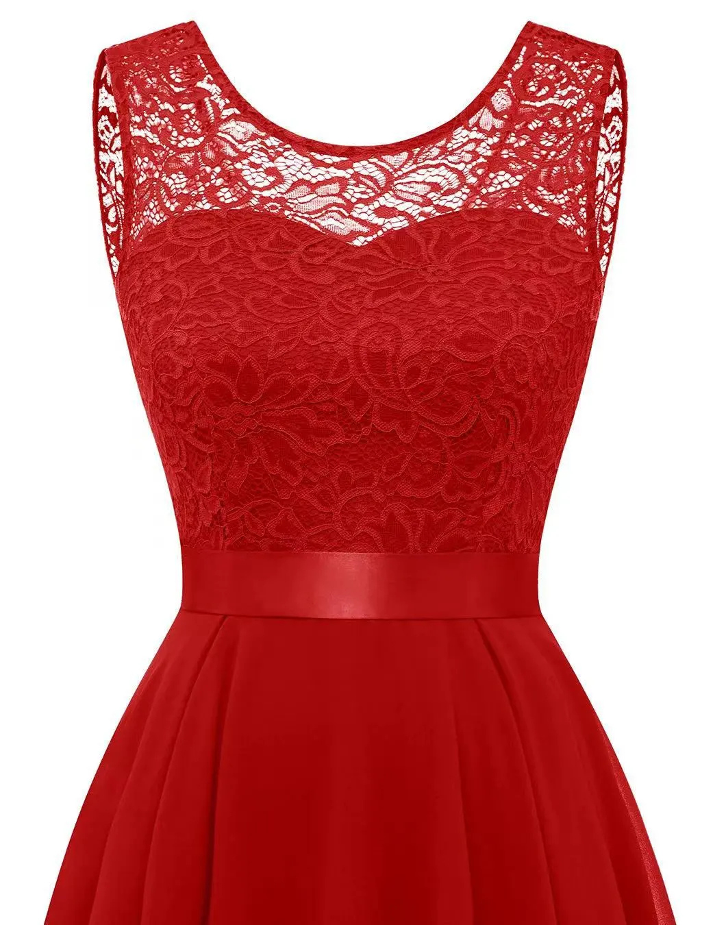 Sophia | Women's Wedding Guest Dresses With Lace Bodice And High-Low Hem | Elegant