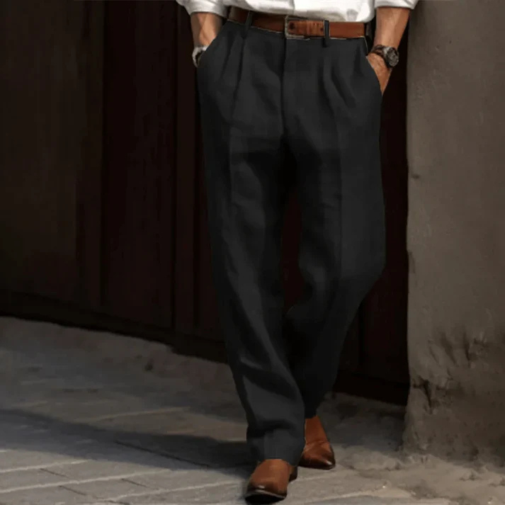 Sterling | Men's Classic Pleated Front Trousers