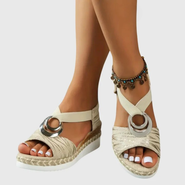 Theia | Women's Orthopedic Braided Flatform Sandals
