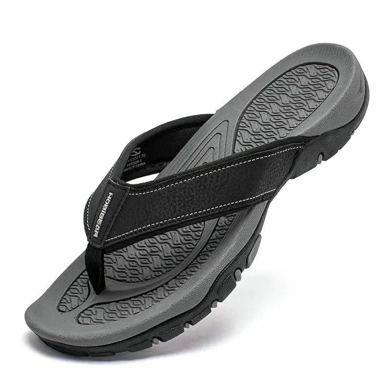 Theron | Men's Orthopedic Flip Flop Sandals With Cutout Strap