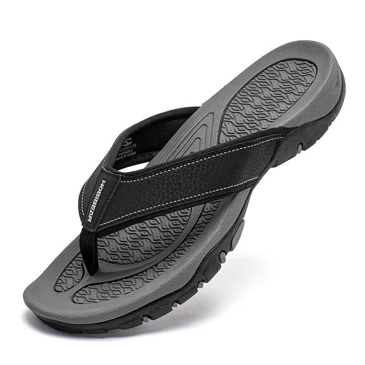 Theron | Men's Orthopedic Flip Flop Sandals With Cutout Strap