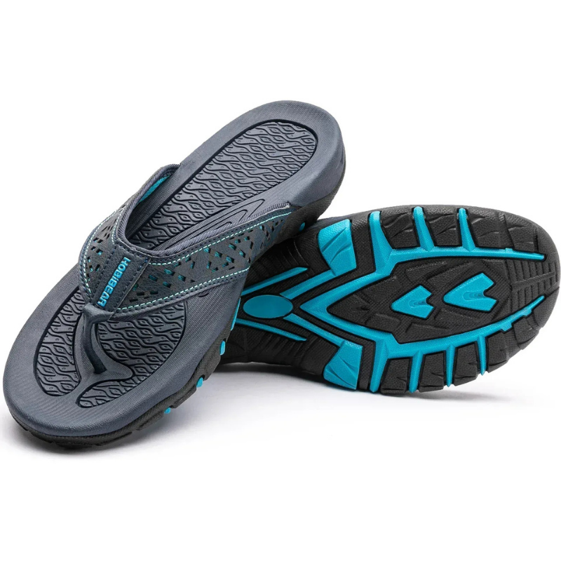 Theron | Men's Orthopedic Flip Flop Sandals With Cutout Strap